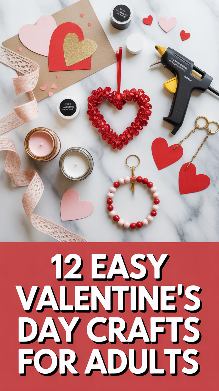 💘 12 Easy Valentine’s Day Crafts For Adults