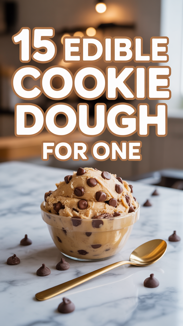 🍪 15 Edible Cookie Dough For One