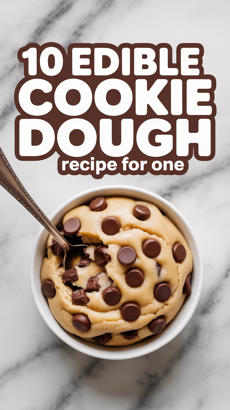 🍪 10 Edible Cookie Dough Recipe For One