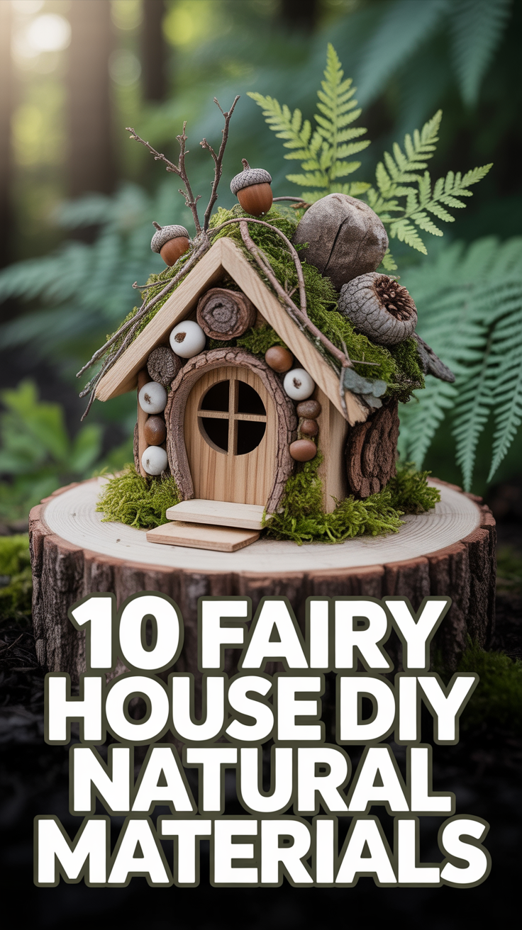 🌿 10 Fairy House DIY Natural Materials
