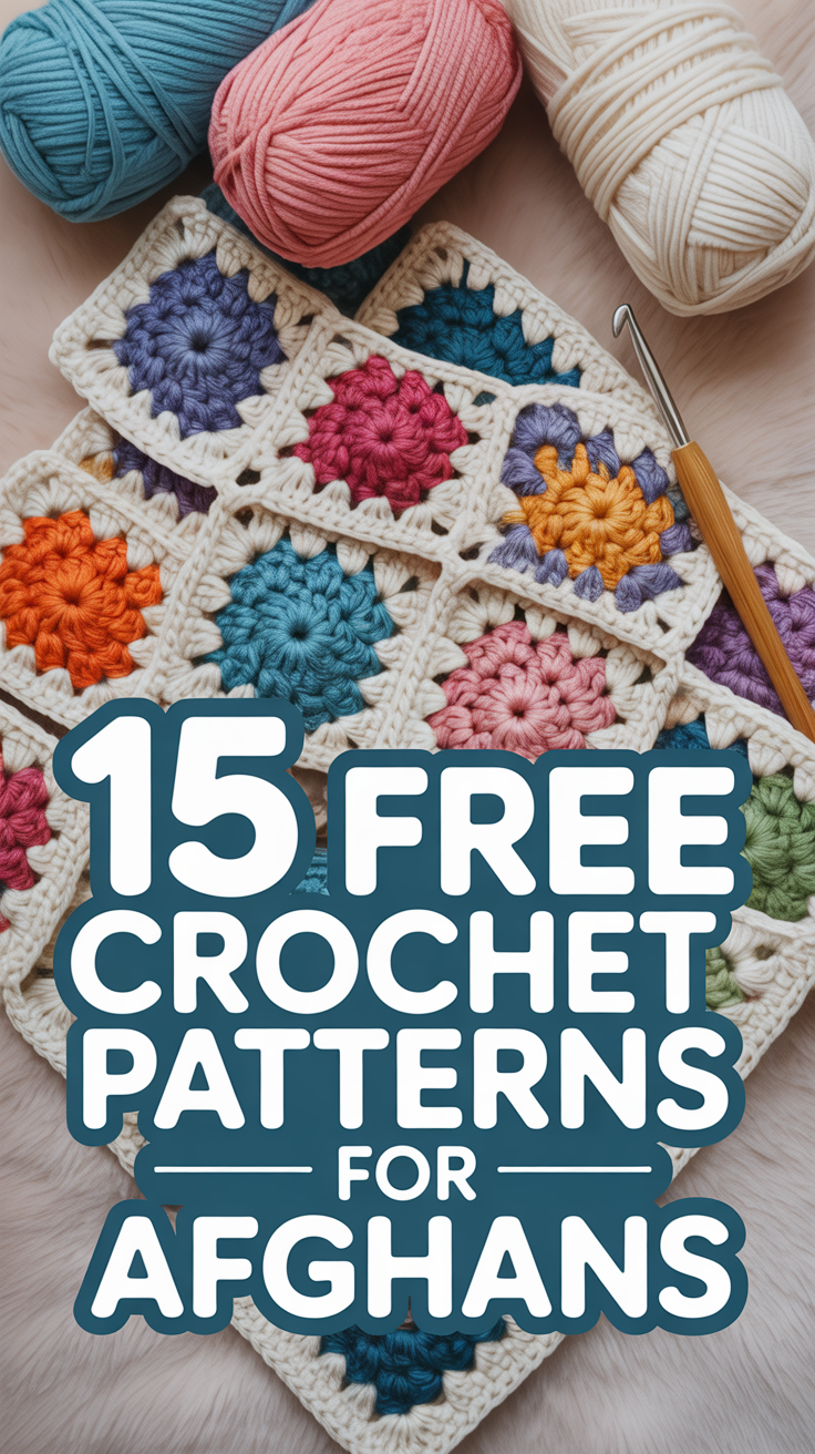 🧶 15 Free Crochet Patterns For Afghans