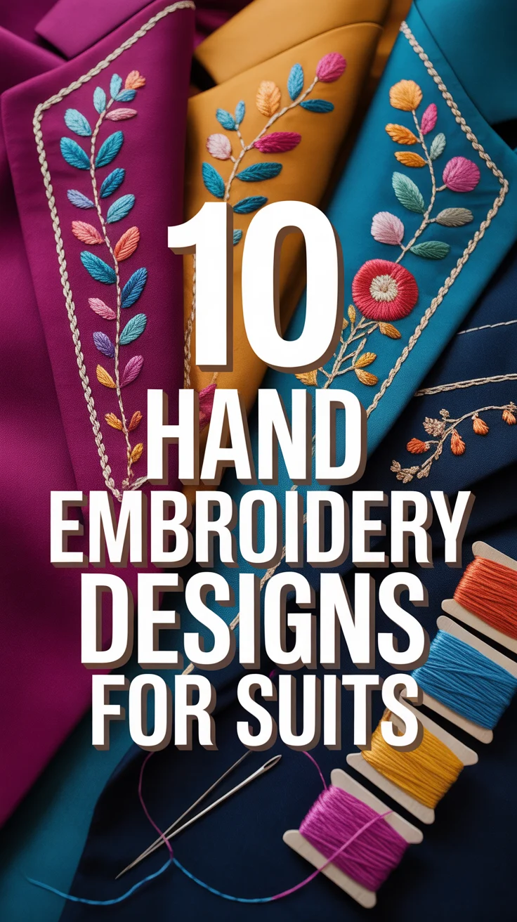 🧵 10 Hand Embroidery Designs For Suits