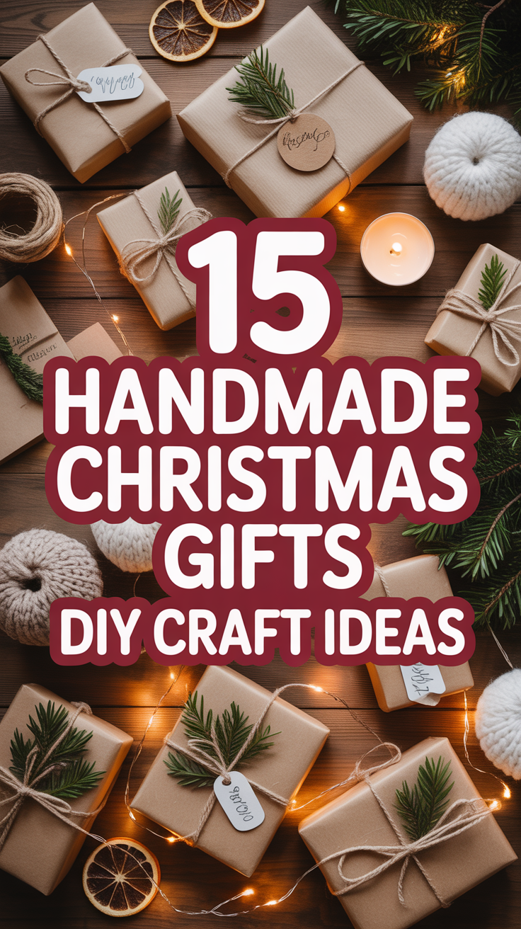 🎄 15 Handmade Christmas Gifts DIY Craft Ideas