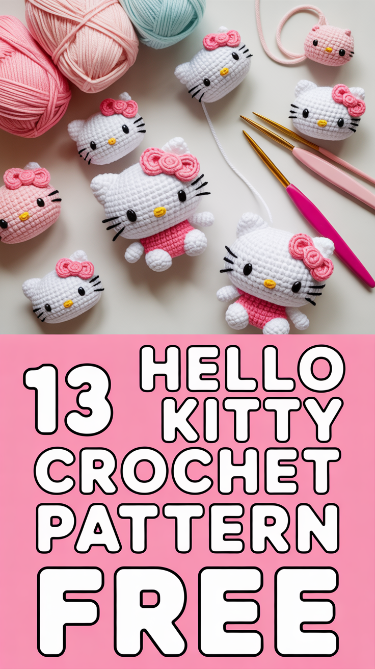 🎀 13 Hello Kitty Crochet Pattern Free
