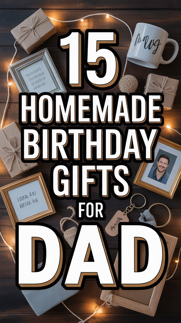 🎁 15 Homemade Birthday Gifts For Dad