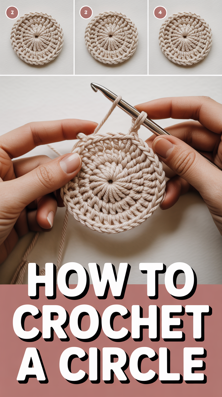 🧶 How To Crochet A Circle