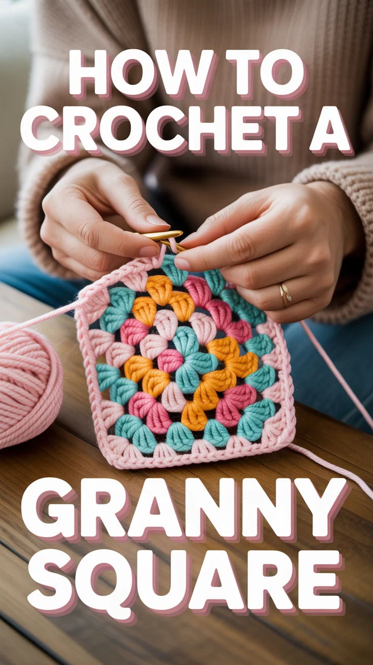 🧶 How To Crochet A Granny Square
