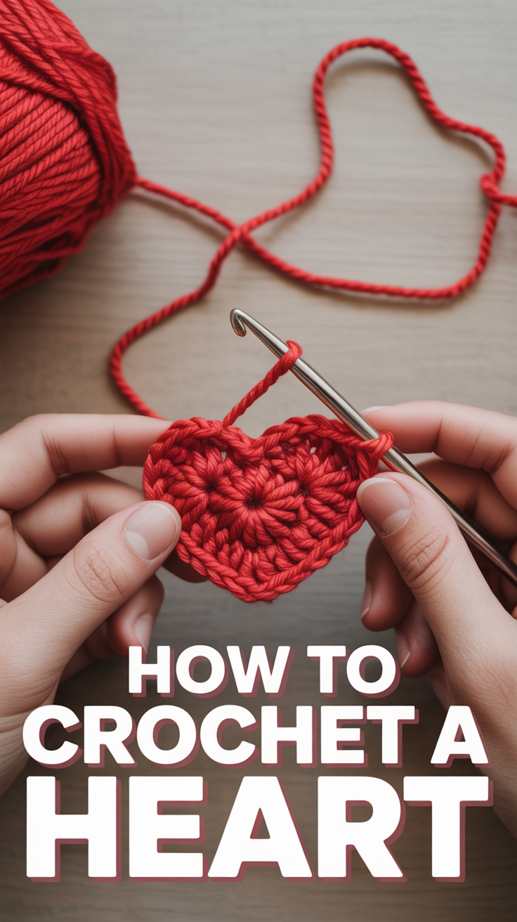 🧶 How To Crochet A Heart