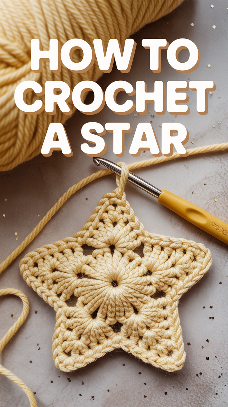 ⭐ How To Crochet A Star