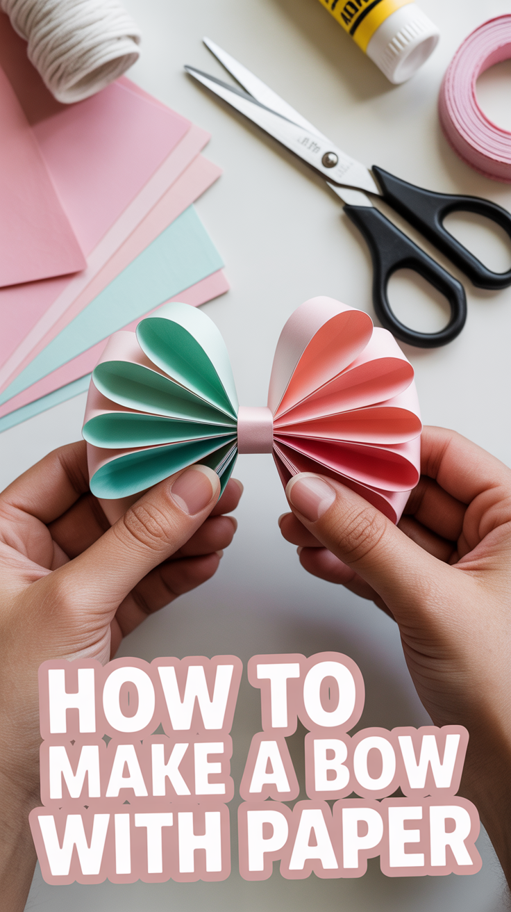 🎀 How To Make A Bow With Paper