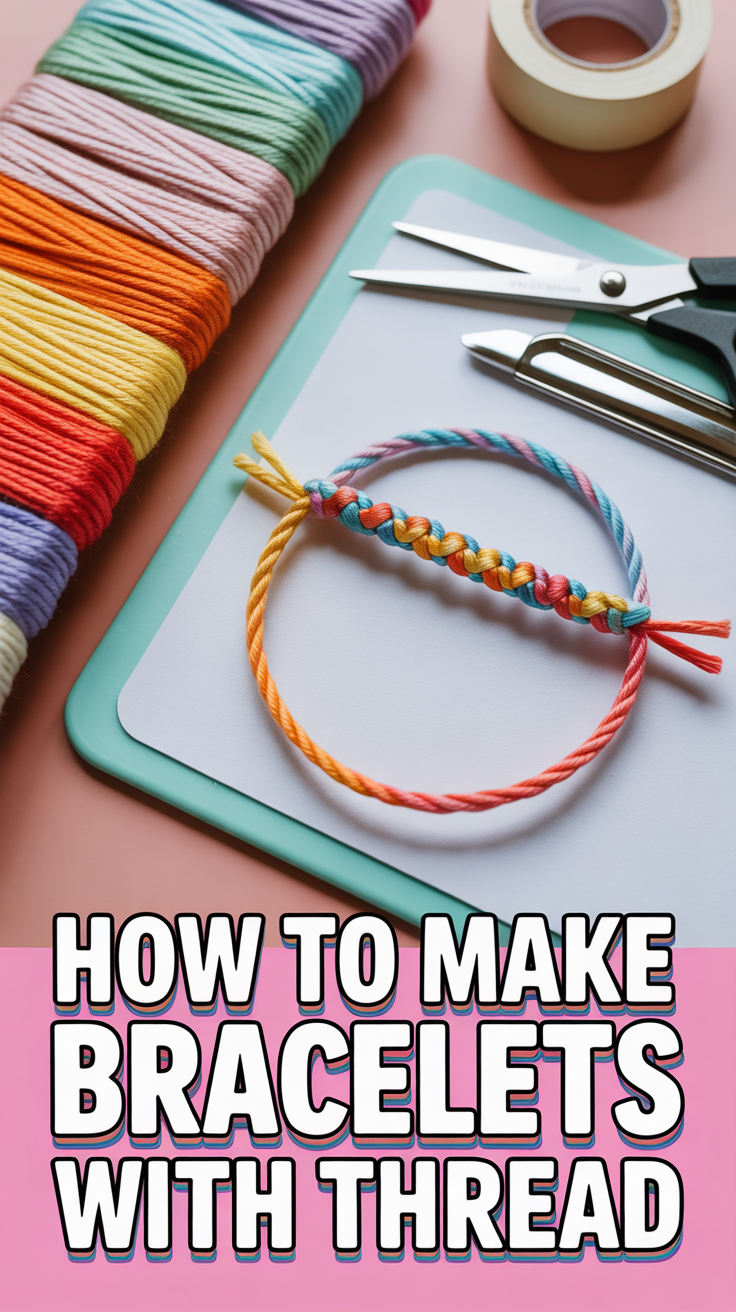 🧵 How To Make Bracelets With Thread
