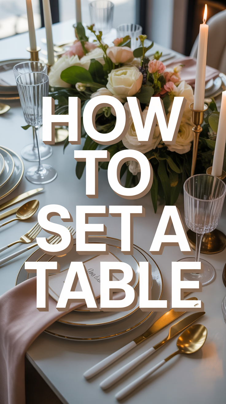 🍽️ How To Set A Table