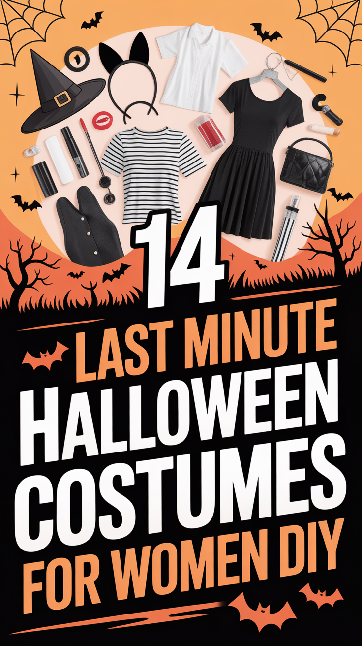 🎃 14 Last Minute Halloween Costumes For Women DIY