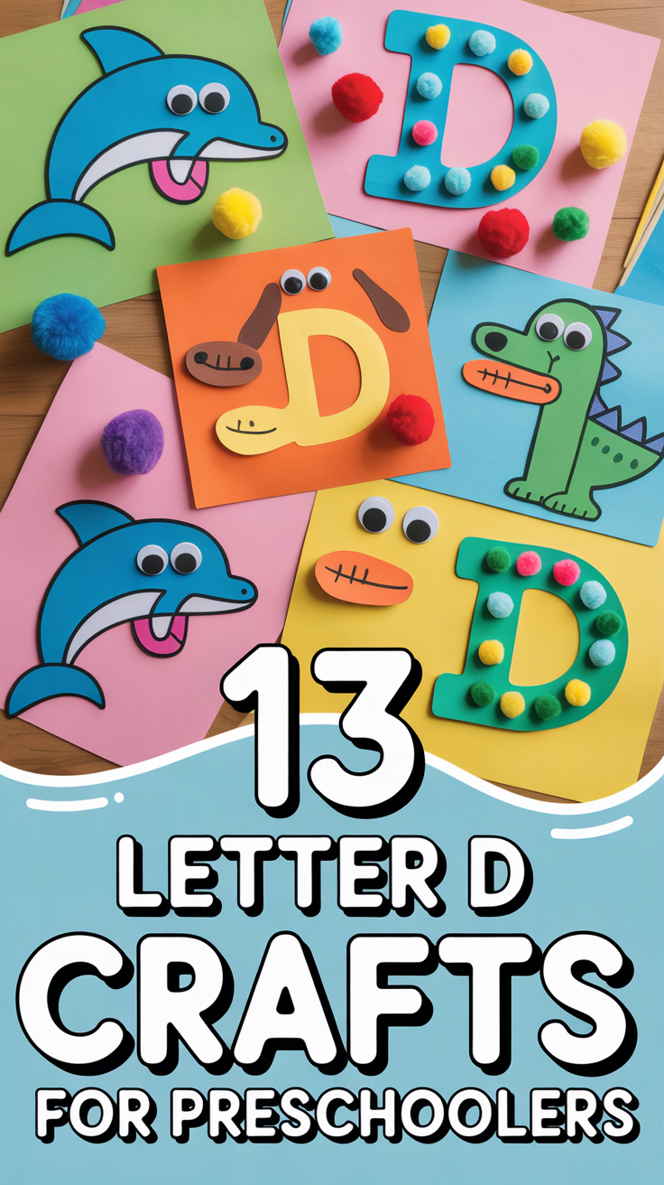 🐬 13 Letter D Crafts For Preschoolers