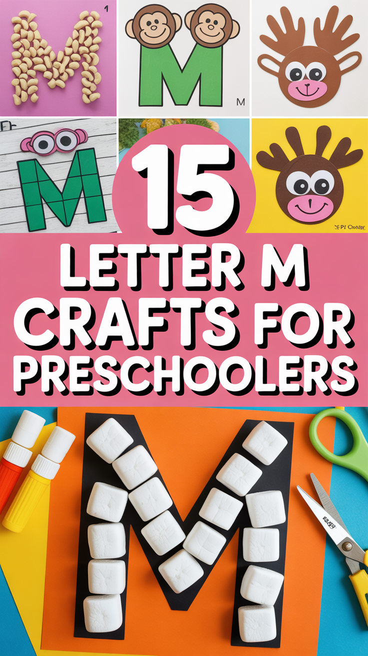 🧩 15 Letter M Crafts For Preschoolers