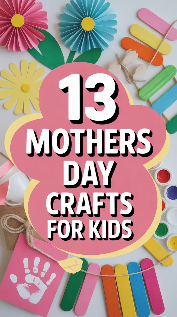 💐 13 Mothers Day Crafts For Kids