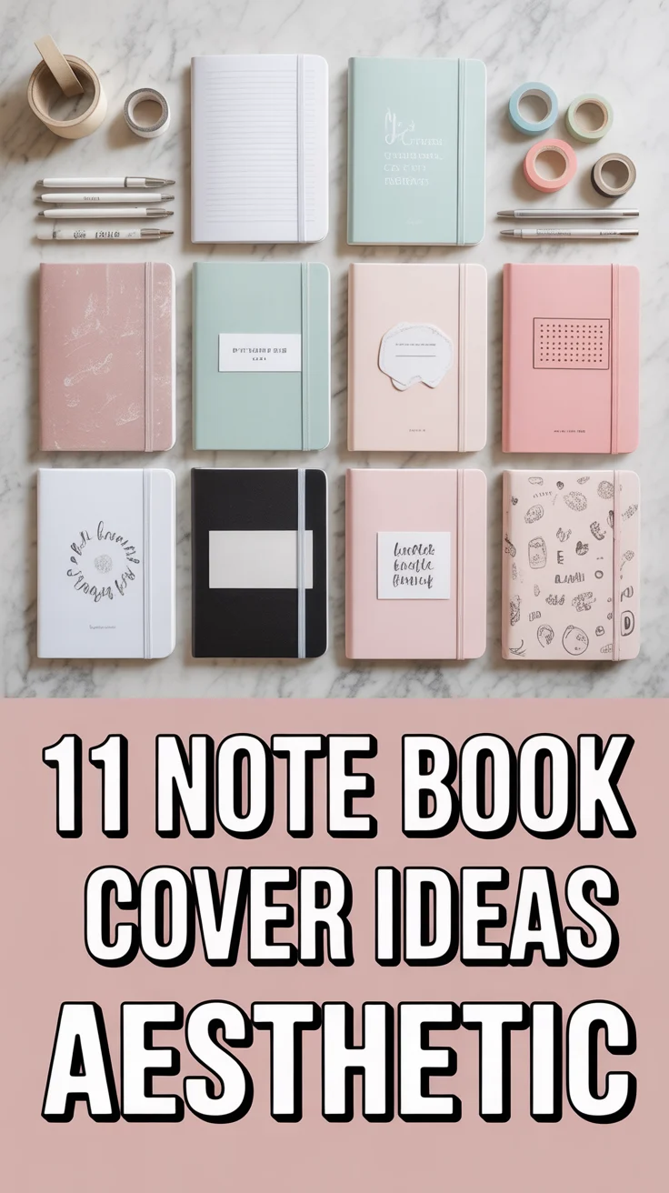 📝 11 Note Book Cover Ideas Aesthetic