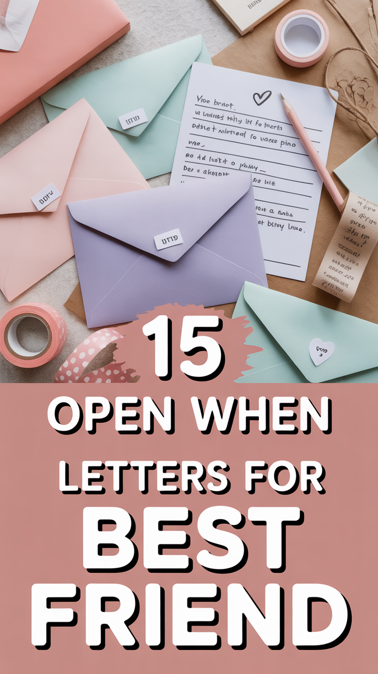 💌 15 Open When Letters For Best Friend
