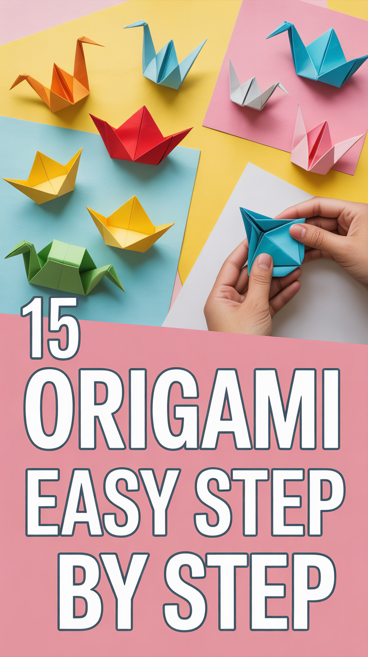 🦢 15 Origami Easy Step By Step
