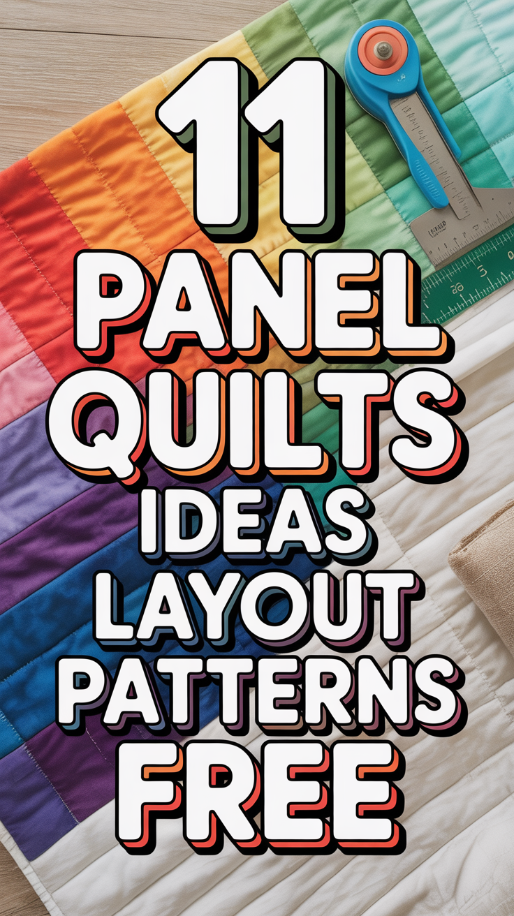 🧵 11 Panel Quilts Ideas Layout Patterns Free