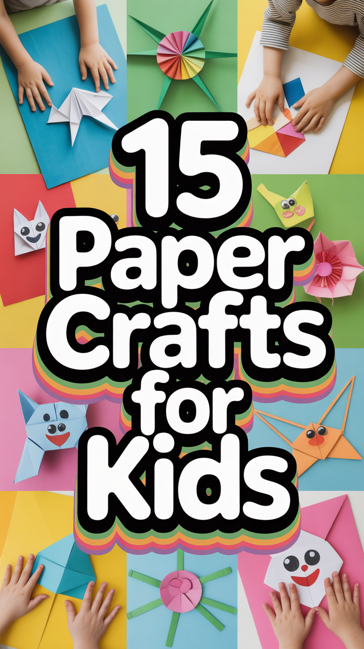 🌟 15 Paper Crafts For Kids