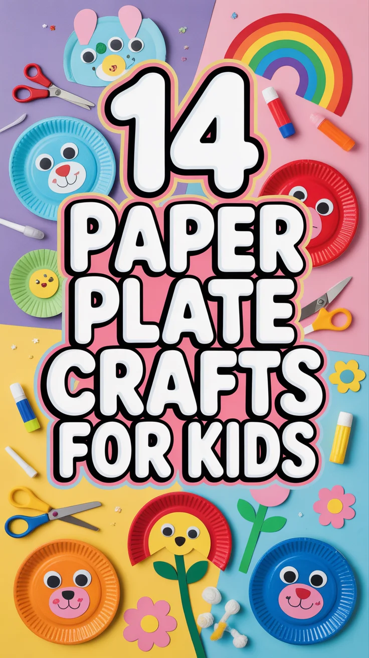 🎨 14 Paper Plate Crafts For Kids