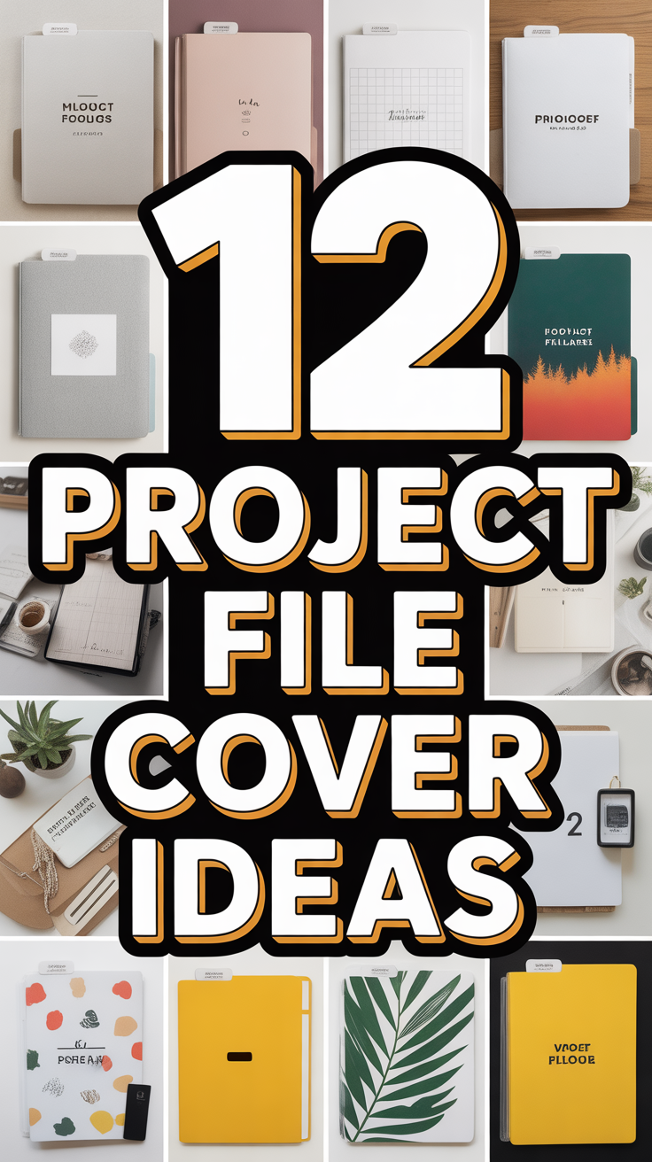 💡 12 Project File Cover Ideas
