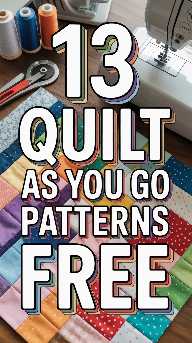 ✂️ 13 Quilt As You Go Patterns Free