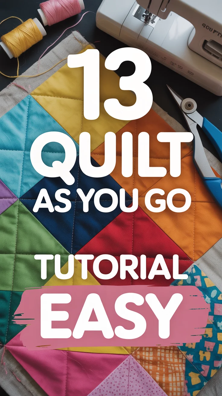 🧵 13 Quilt As You Go Tutorial Easy