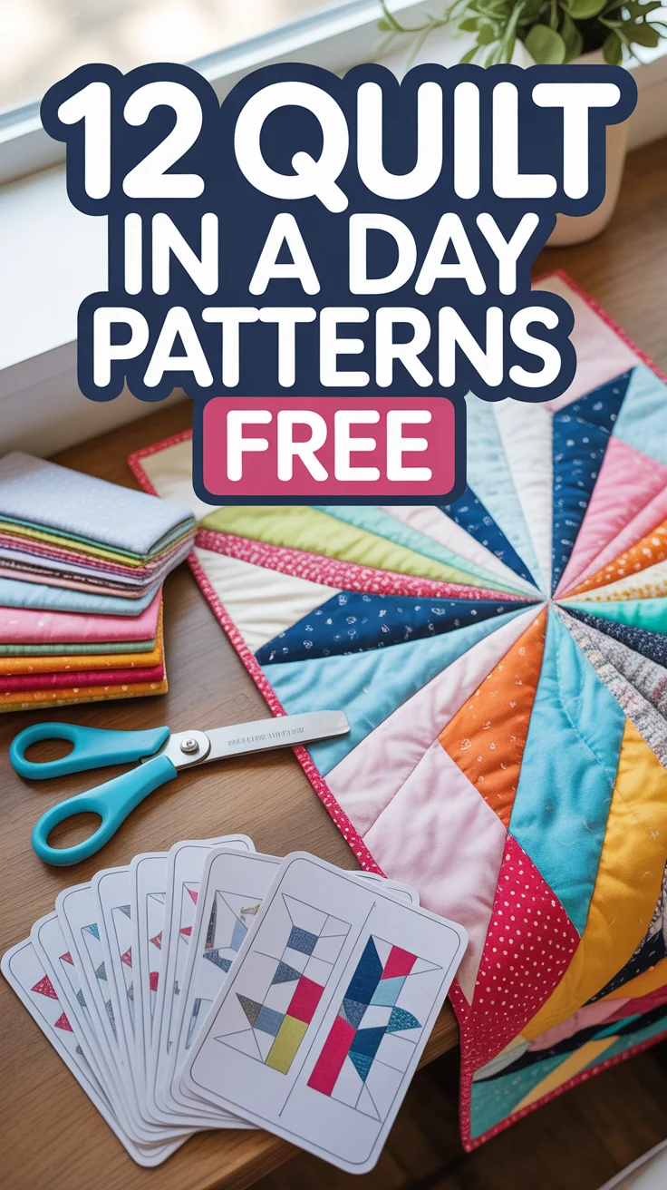 🧵 12 Quilt In A Day Patterns Free