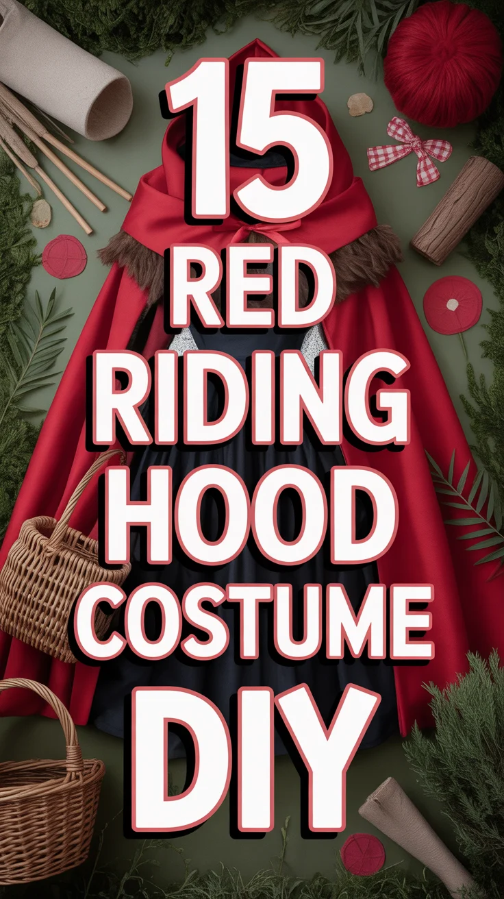 🌹 15 Red Riding Hood Costume DIY