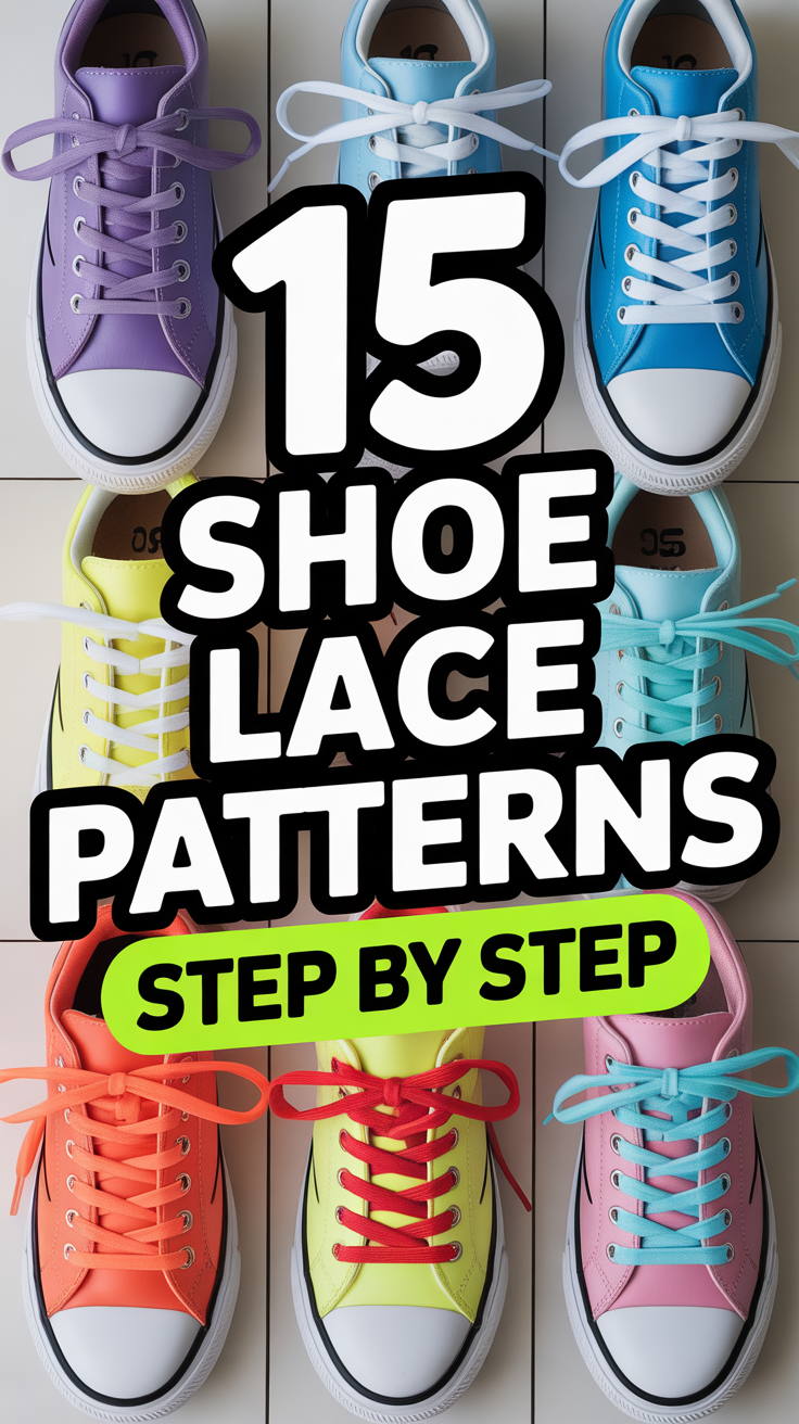 👟 15 Shoe Lace Patterns Step By Step