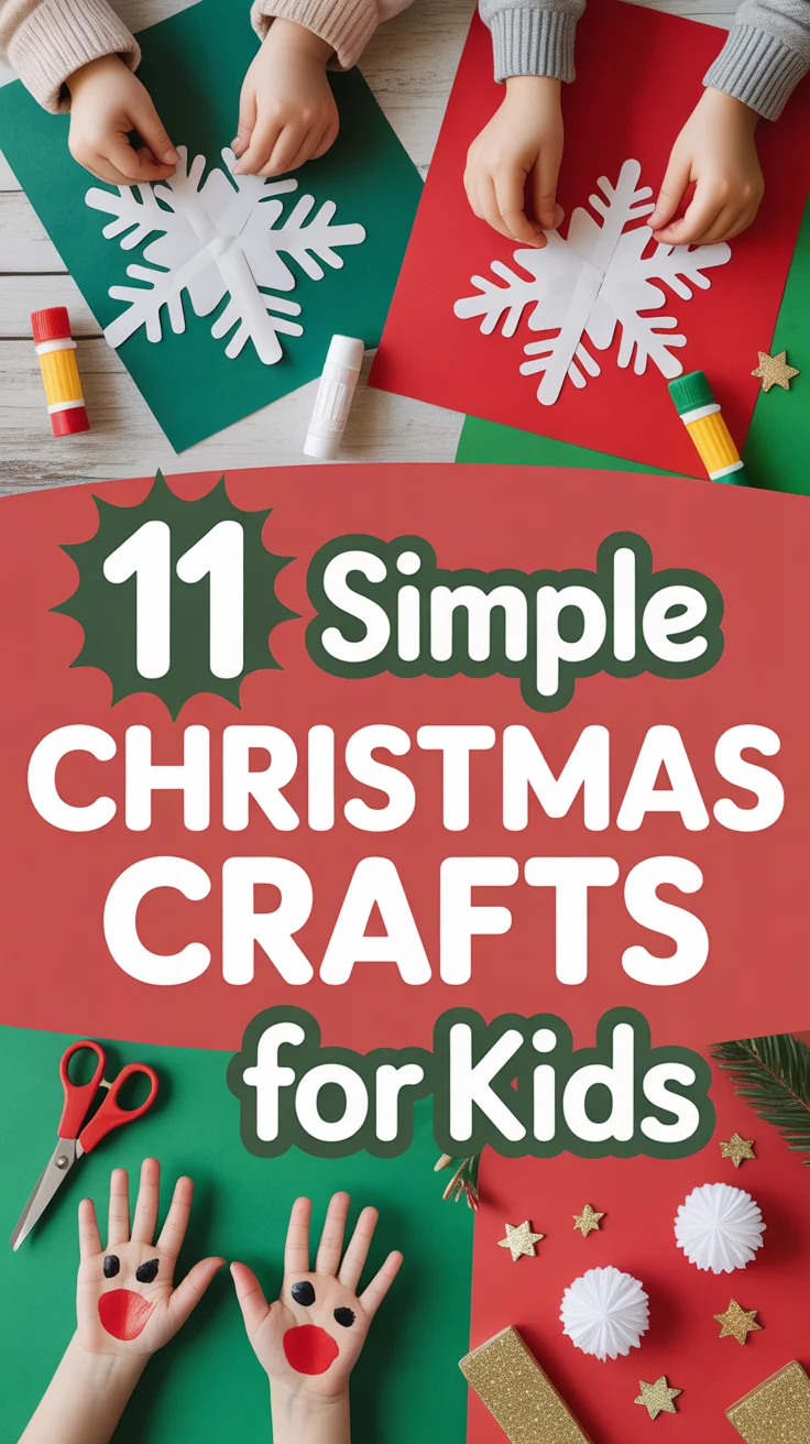 🎄 11 Simple Christmas Crafts For Kids