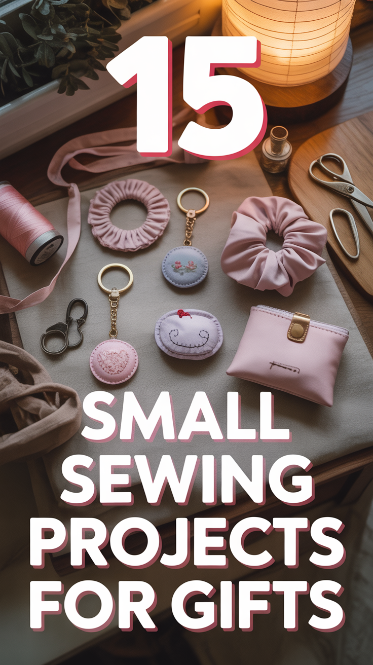 🎁 15 Small Sewing Projects For Gifts