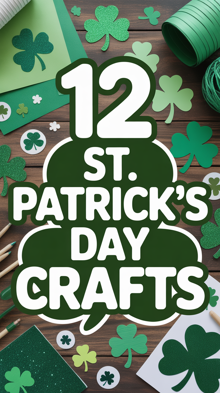 🍀 12 St Patrick’s Day Crafts