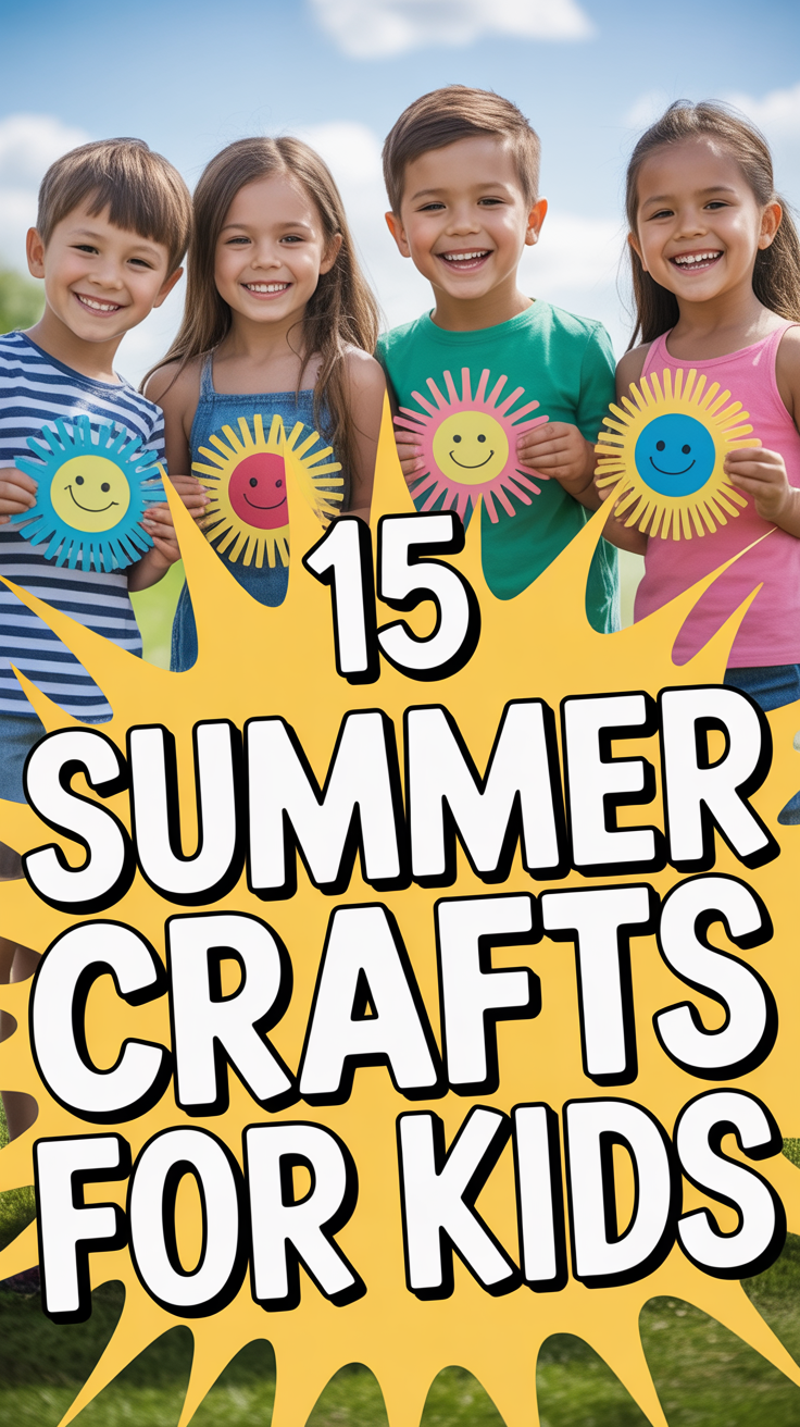 ☀️ 15 Summer Crafts For Kids