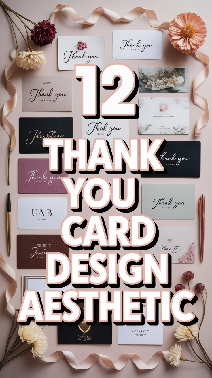 💌 12 Thank You Card Design Aesthetic