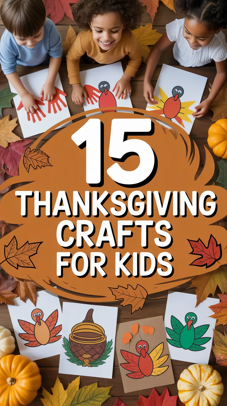 🍁 15 Thanksgiving Crafts For Kids