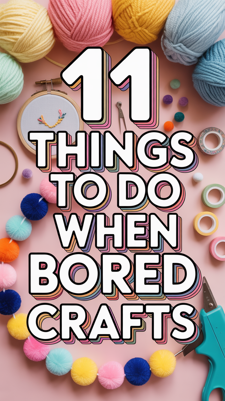 🧶 11 Things To Do When Bored Crafts