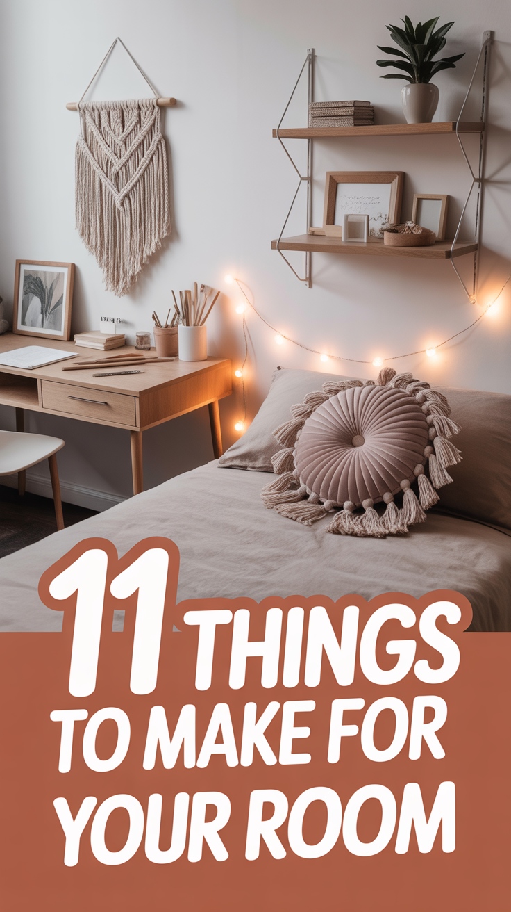 🛋️ 11 Things To Make For Your Room