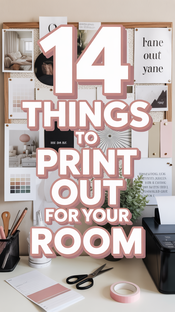 🖼️ 14 Things To Print Out For Your Room