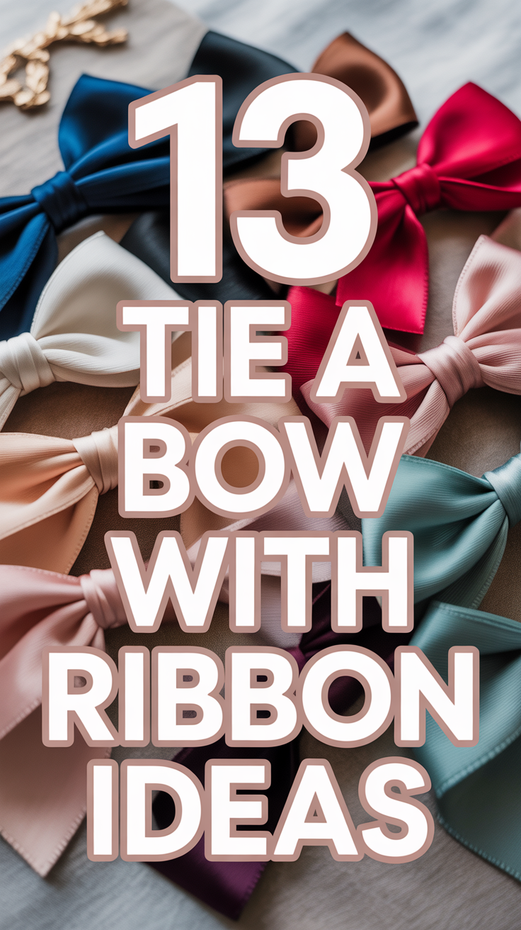 🎀 13 Tie A Bow With Ribbon Ideas