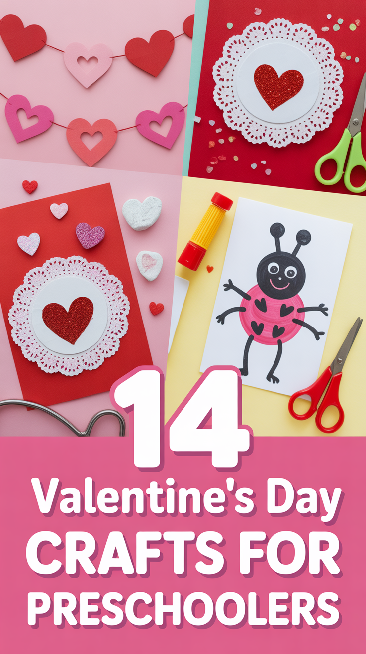 💖 14 Valentine’s Day Crafts For Preschoolers