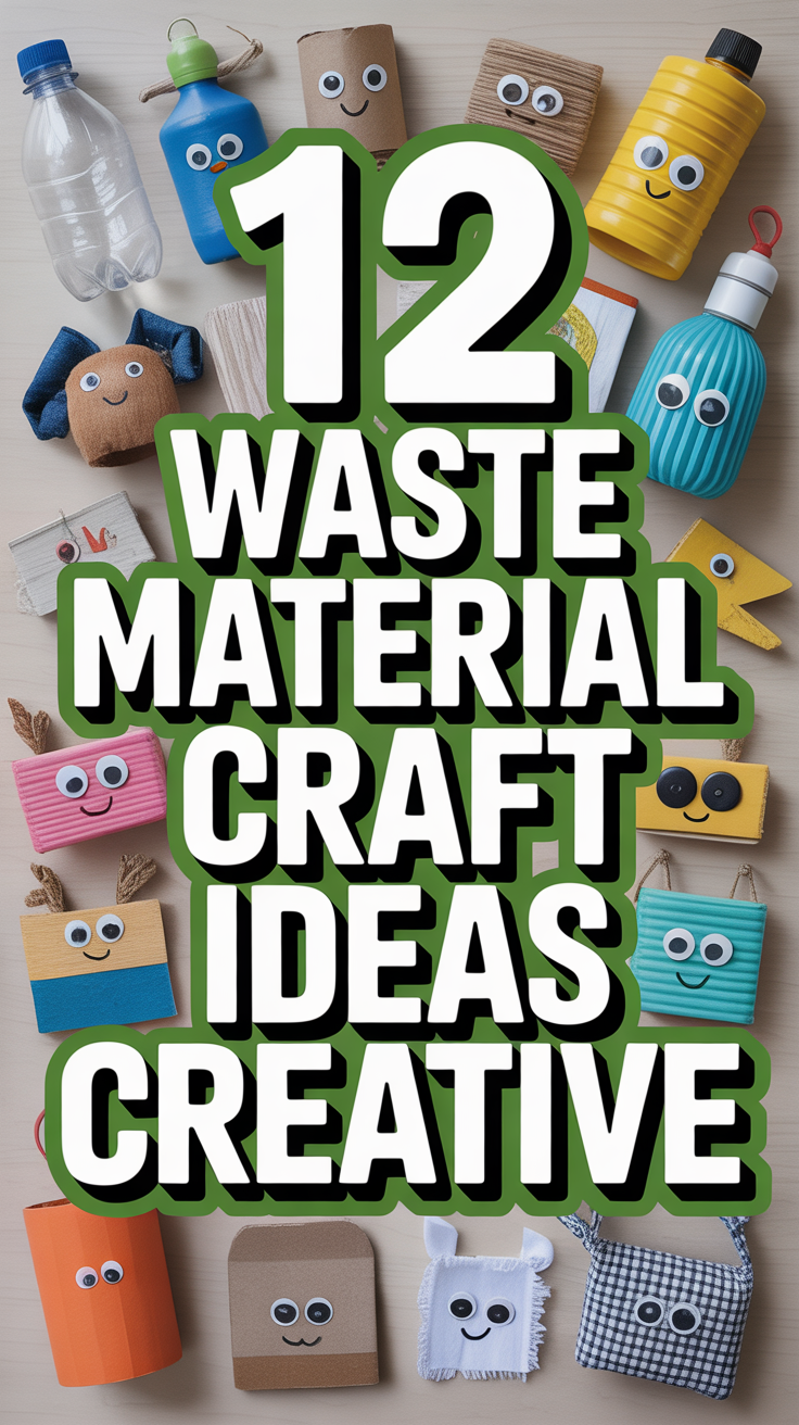 ♻️ 12 Waste Material Craft Ideas Creative