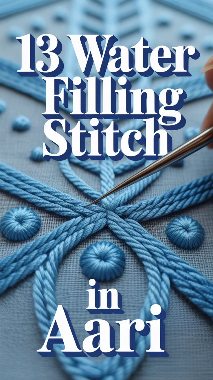 💧 13 Water Filling Stitch In Aari