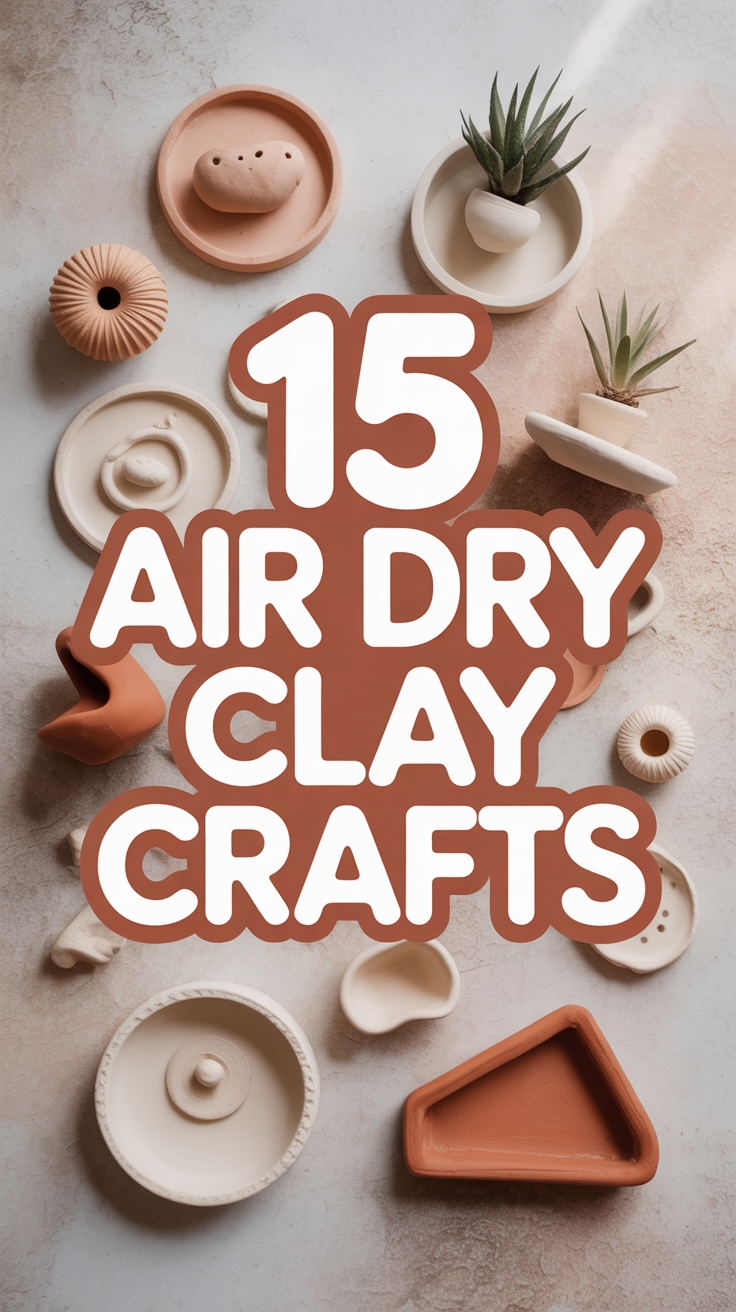 🏺 15 Air Dry Clay Crafts