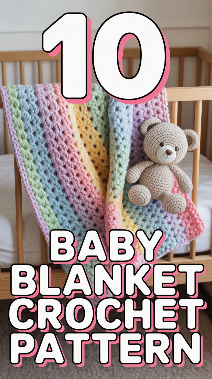 🧶 10 Baby Blanket Crochet Pattern