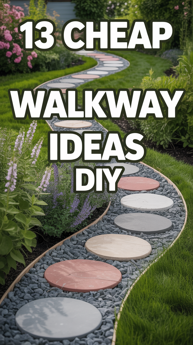 🚶‍♀️ 13 Cheap Walkway Ideas DIY