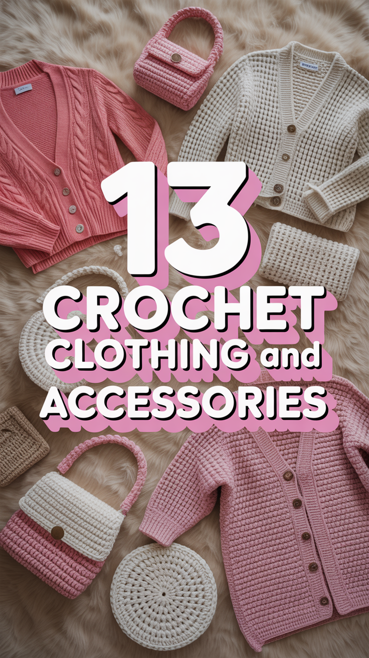 🧶 13 Crochet Clothing And Accessories