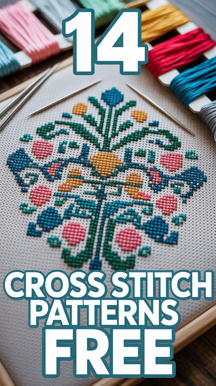 🧵 14 Cross Stitch Patterns Free